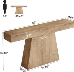 Quiet Entry — Sleek Wood Console Table