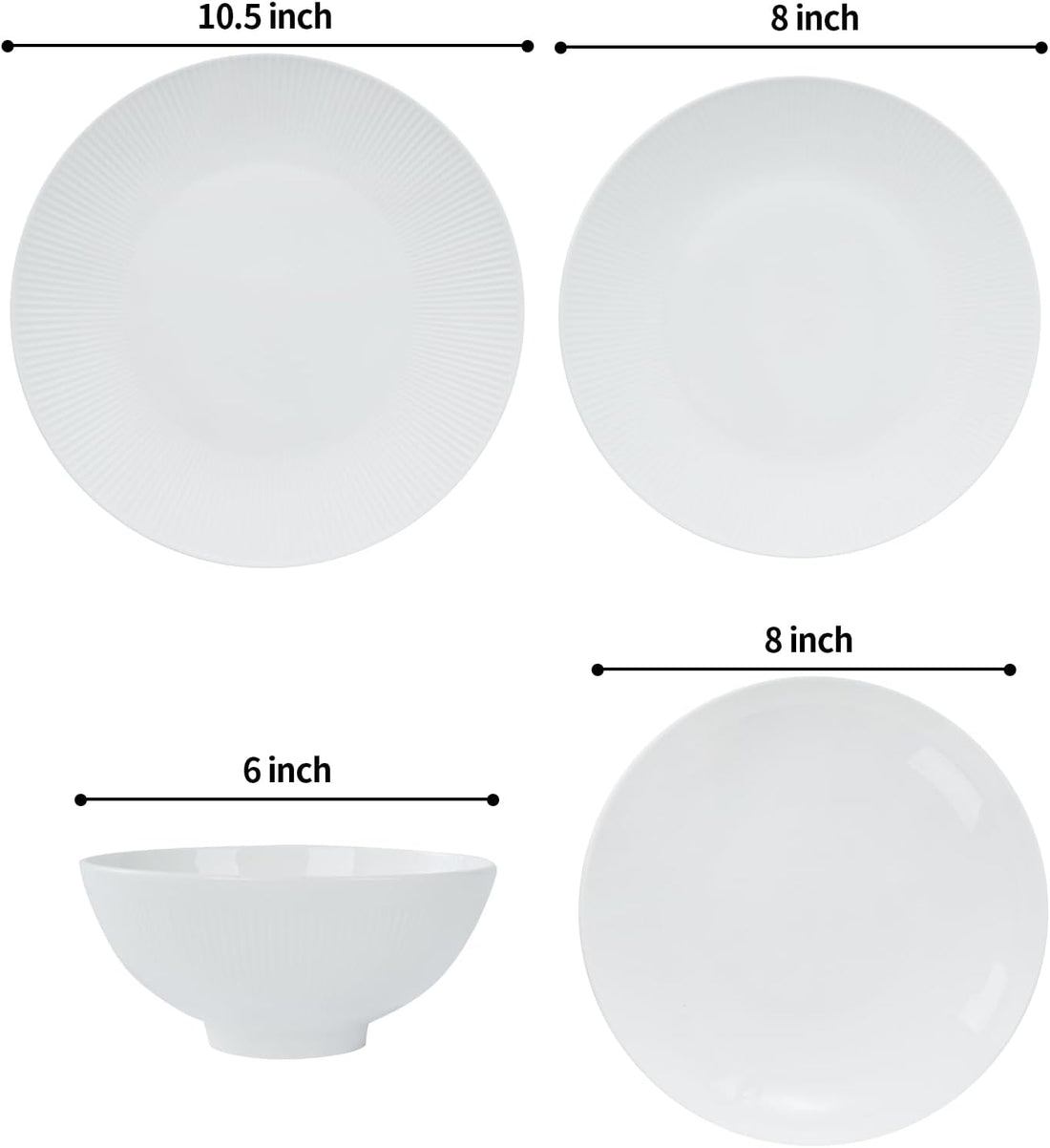 Dandilion — Fine Bone China Dinnerware for Four