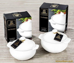 Sunday Roast — White Porcelain Baking Pot, 19 oz