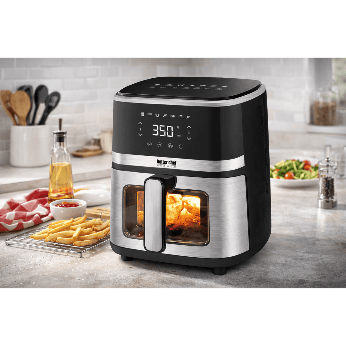 Crisp Hour — 5L Digital Air Fryer with Viewing Window