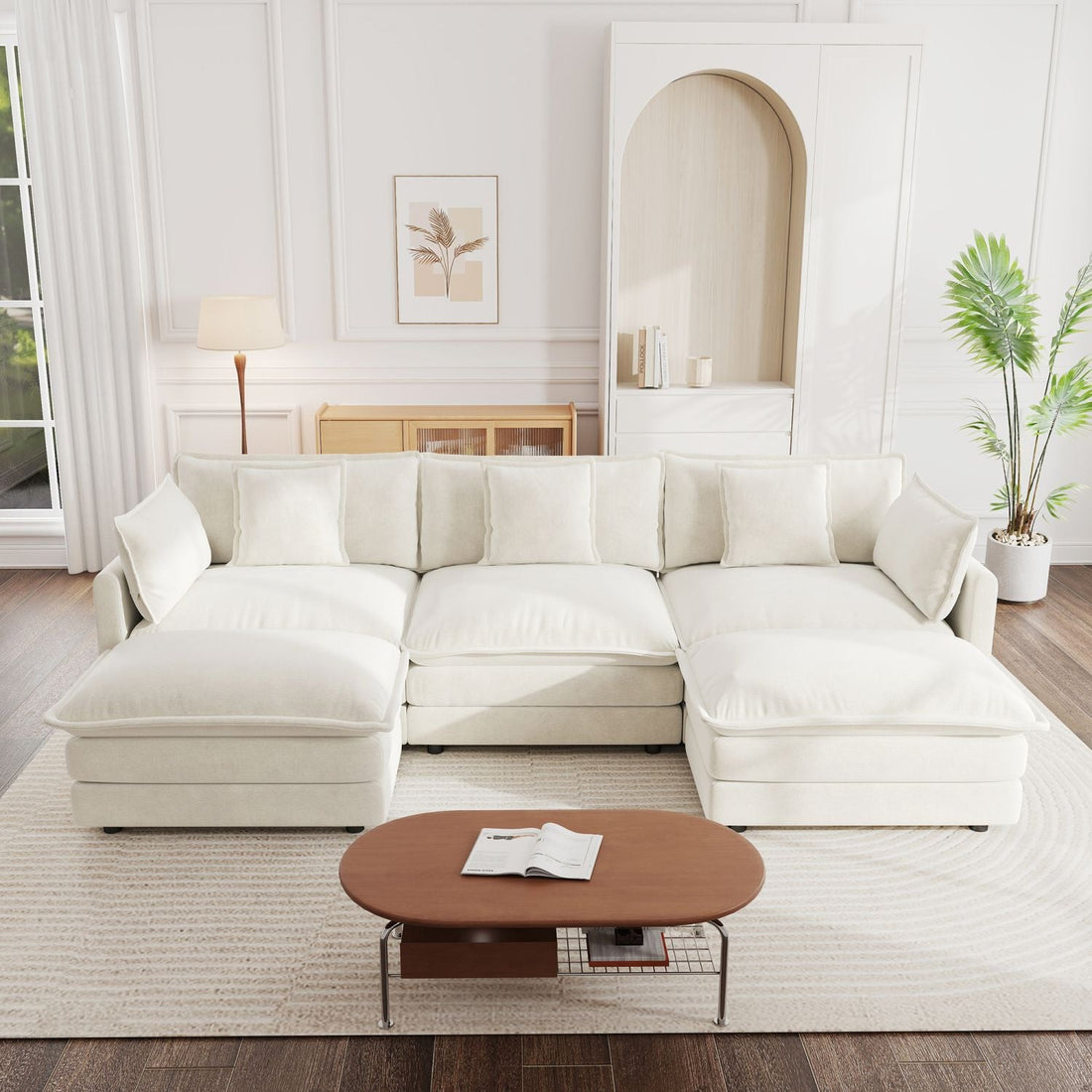 Settle In — U-Shaped Modular Sectional in Chenille