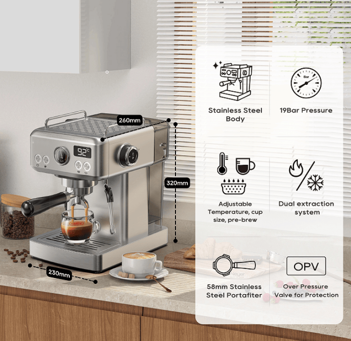 Morning Ritual — 20-Bar Semi-Automatic Espresso Machine