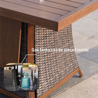 Fire & Ice — 7-Piece Rectangular Patio Dining Set