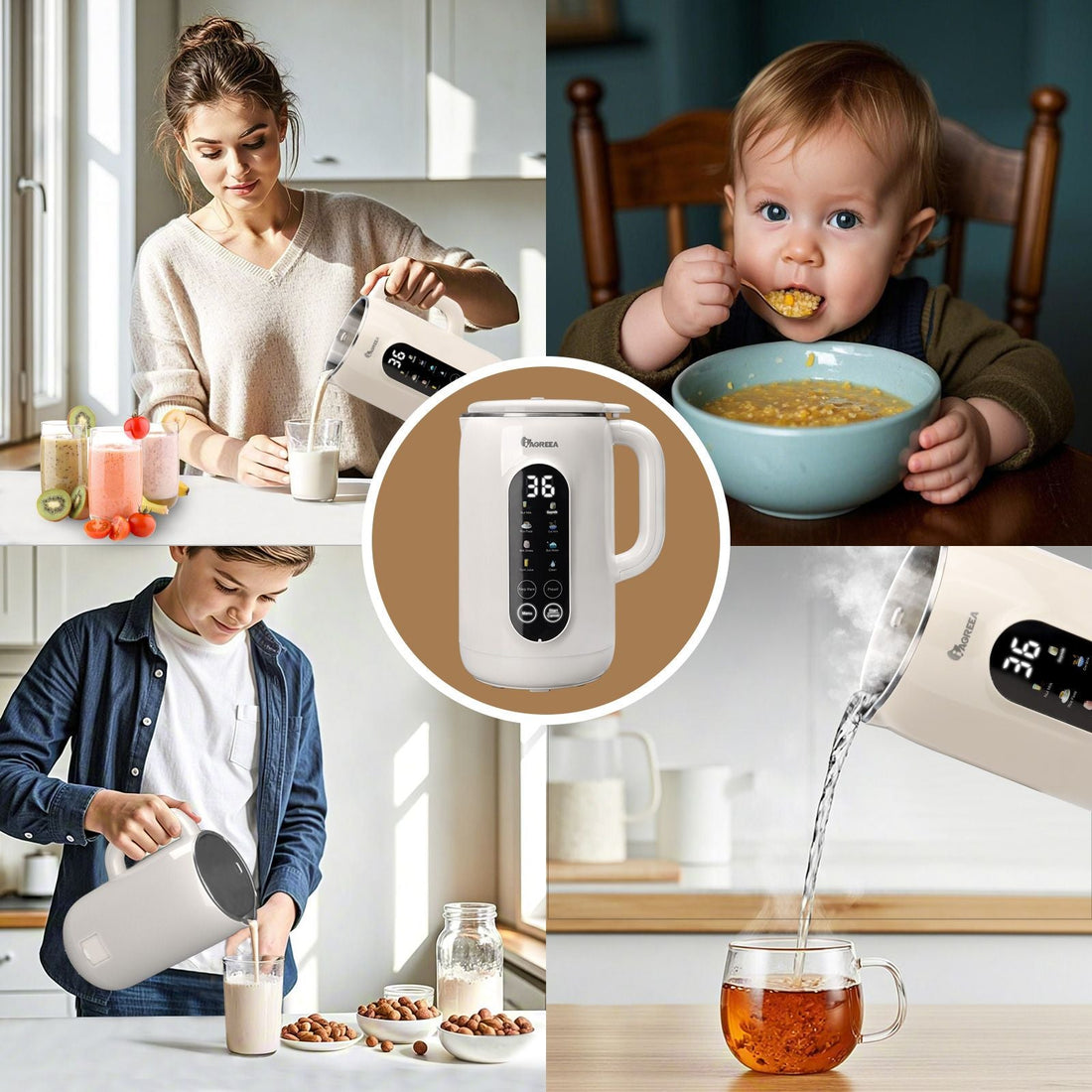 Morning Pour — 8-in-1 Nut & Soy Milk Maker