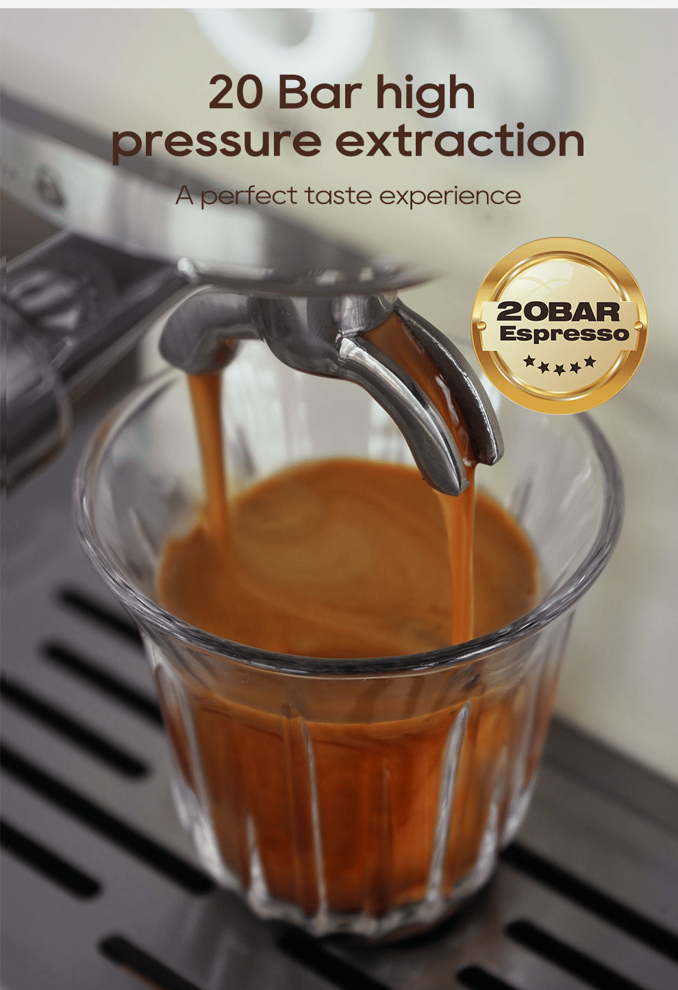 Morning Ritual — 20-Bar Semi-Automatic Espresso Machine