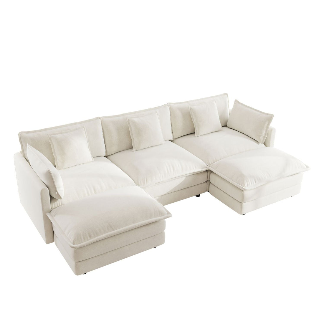 Settle In — U-Shaped Modular Sectional in Chenille