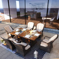 Fire & Ice — 7-Piece Rectangular Patio Dining Set