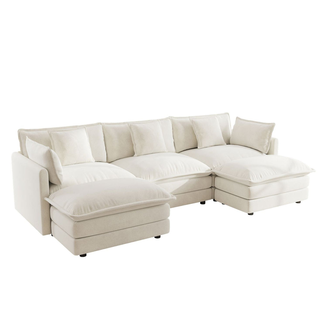 Settle In — U-Shaped Modular Sectional in Chenille