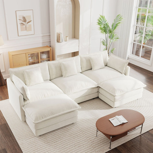 Settle In — U-Shaped Modular Sectional in Chenille