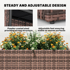 The Standing Garden — Woven Wicker Planter Box