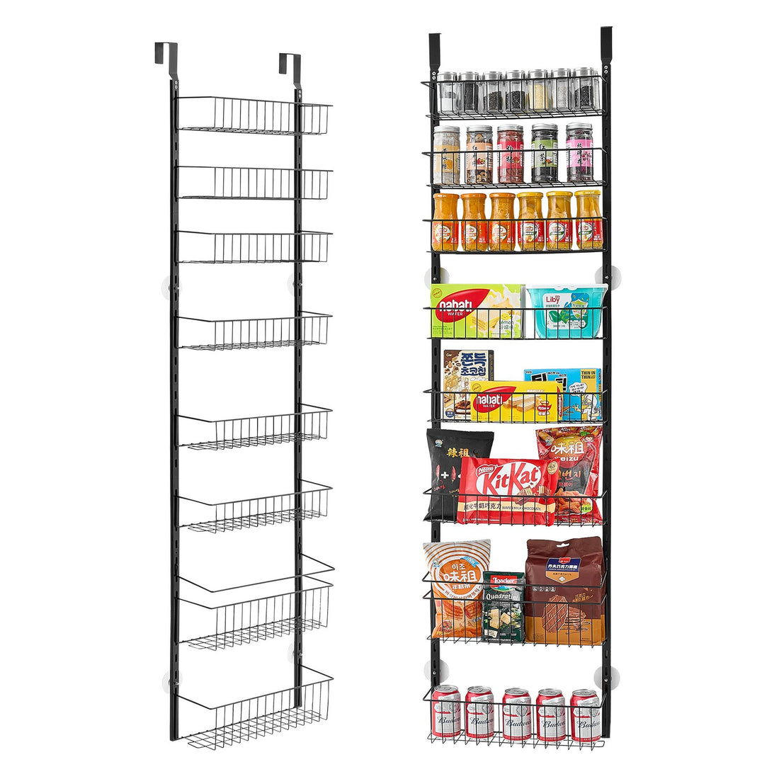 Tucked Away — 8-Tier Over-the-Door Pantry Rack
