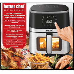 Crisp Hour — 5L Digital Air Fryer with Viewing Window