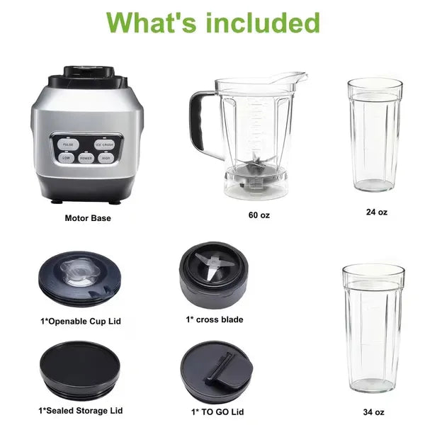 Morning Pour — Countertop Blender with Travel Cup