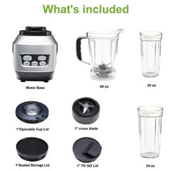 Morning Pour — Countertop Blender with Travel Cup