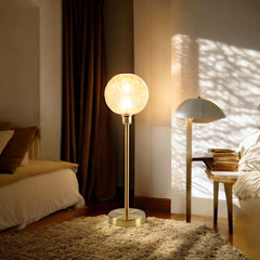 Soft Glow — Mouth-Blown Glass Floor Lamp
