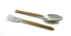 Set the Table — Gold Stainless Steel Flatware, 20 Pieces