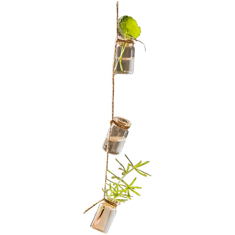 Garden Strand — Glass Rope-Hung Mini Planters