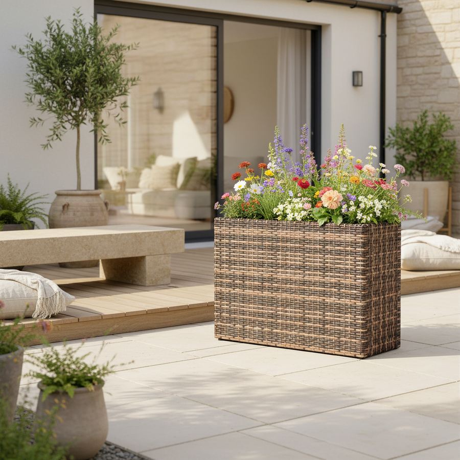 The Standing Garden Planter — Raised, Brown, 22.8" H