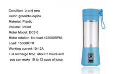 Pocket Press — Portable USB Smoothie Blender