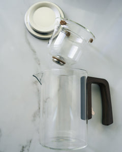 Slow Pour — Magnetic-Release Glass Teapot