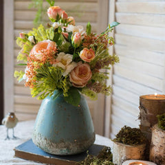 Tide Pool — Handmade Turquoise Ceramic Vase
