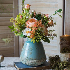 Tide Pool — Handmade Turquoise Ceramic Vase