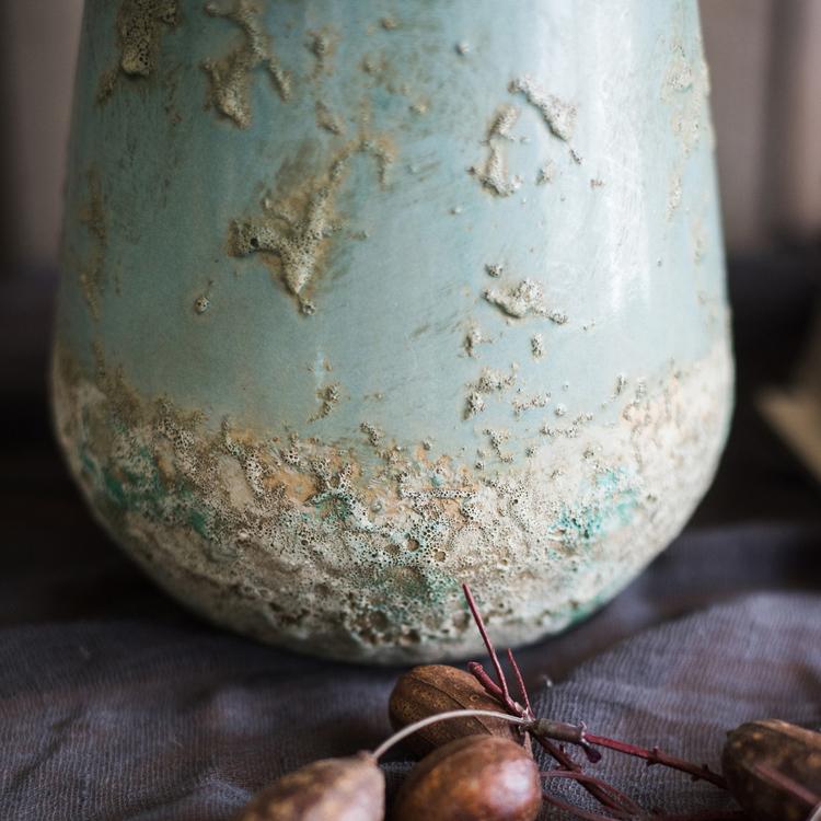 Tide Pool — Handmade Turquoise Ceramic Vase