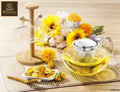 Slow Pour — Borosilicate Glass Teapot with Infuser
