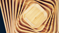 Gather Board — Bamboo Serving Platter, 13" x 9"