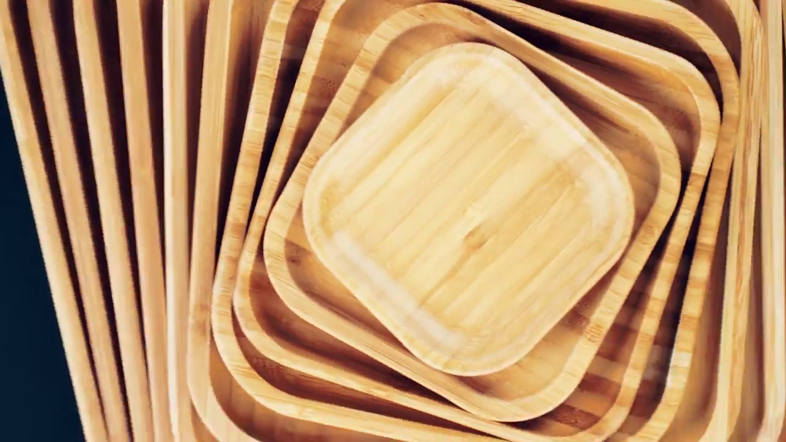 Slow Sunday Tray — Bamboo Server with Handle